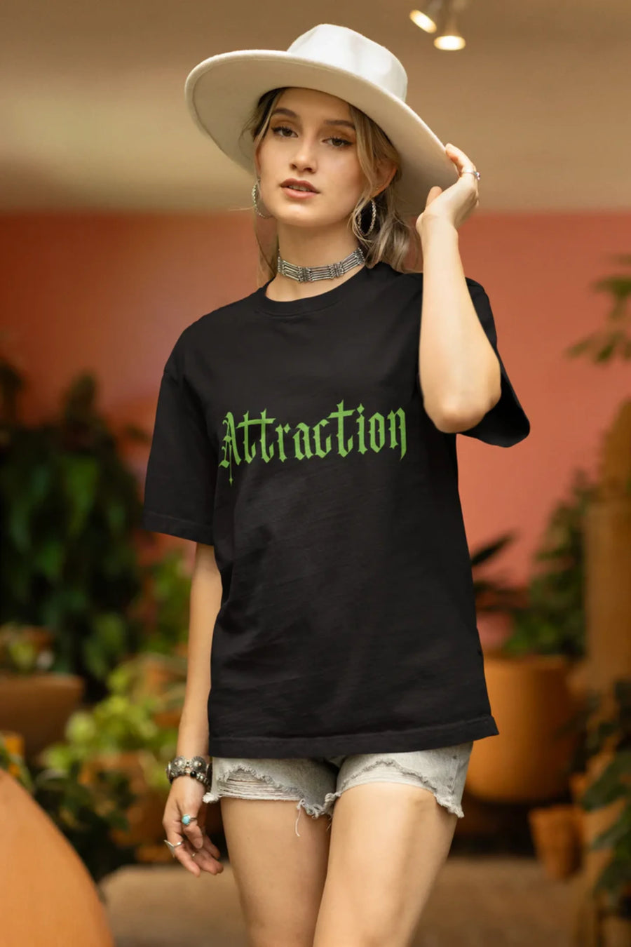 Attraction | Brutalism | Dropped Sleeve Unisex T-shirt