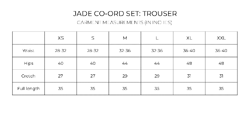 Jadeco-ordtrouser