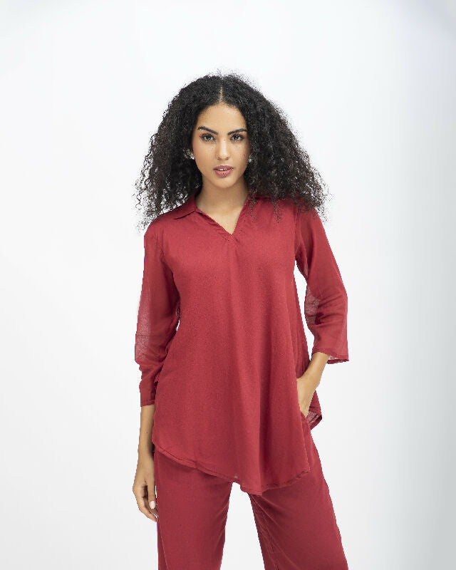 Rouge_co-ord_set_top