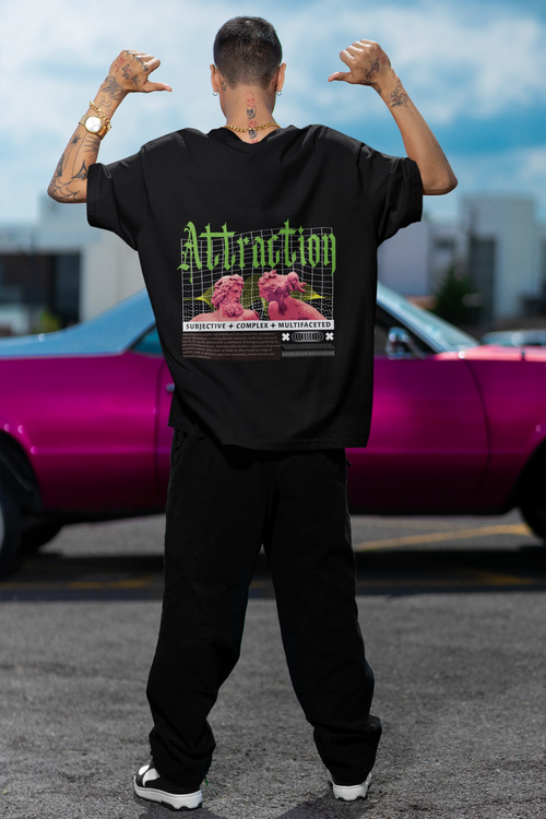 Attraction | Brutalism | Dropped Sleeve Unisex T-shirt
