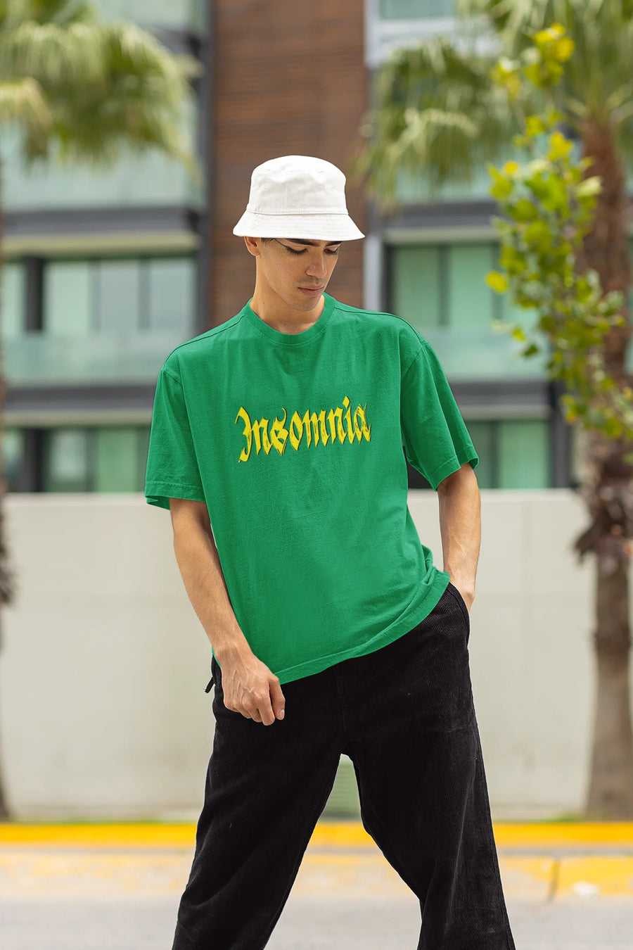 Insomnia | Brutalism | Dropped Sleeve Unisex T-shirt