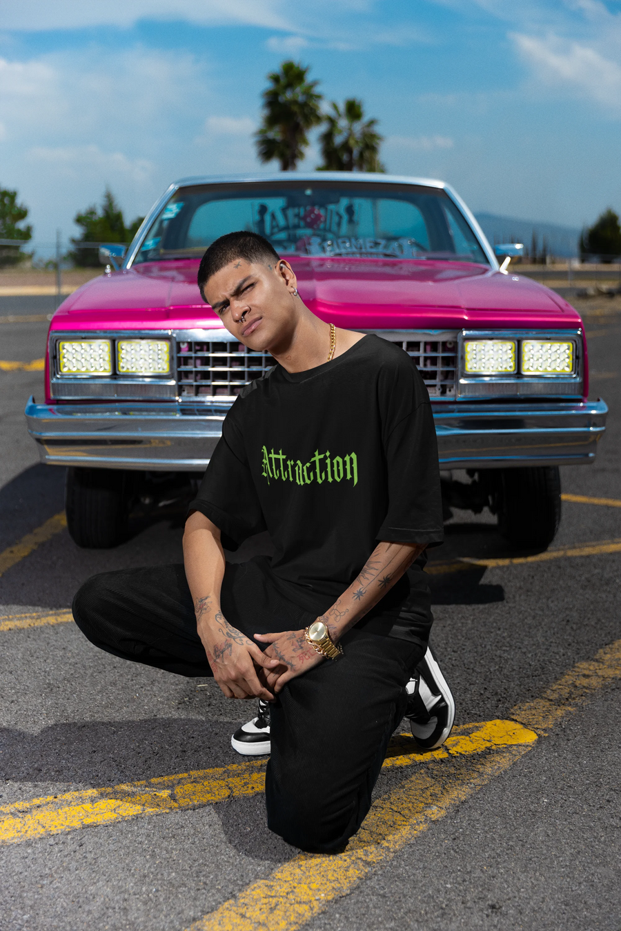 Attraction | Brutalism | Dropped Sleeve Unisex T-shirt